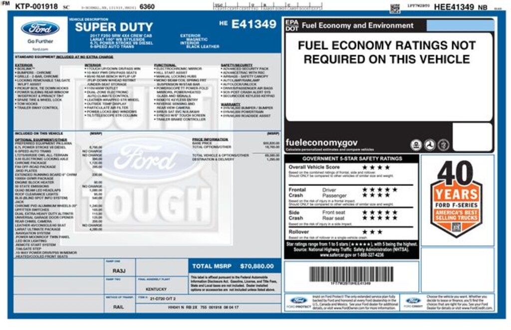 Used 2017 Ford F-250 Truck Crew Cab