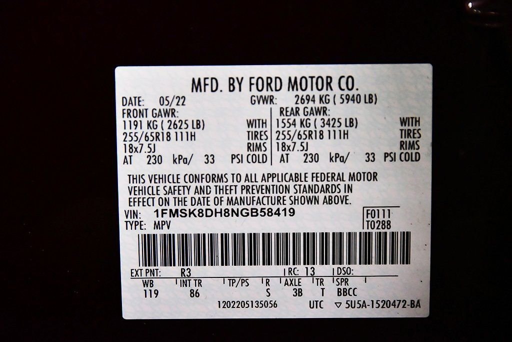 2022 Ford Explorer XLT - Photo 15