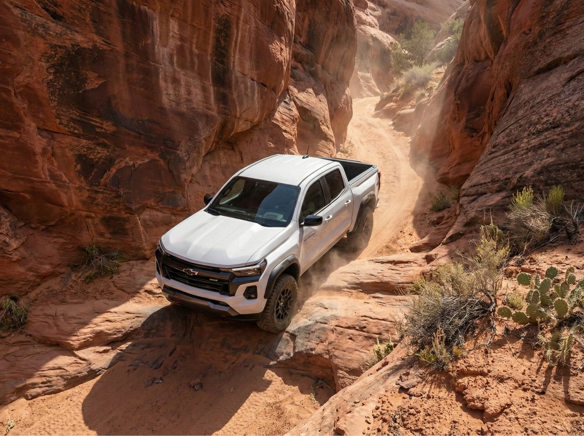 Interior cabin of the 2026 Chevrolet Colorado Trail Boss showing rugged yet comfortable design