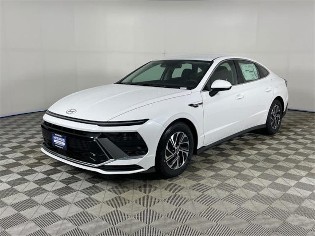 New 2026 Hyundai Sonata Hybrid Blue Sedan