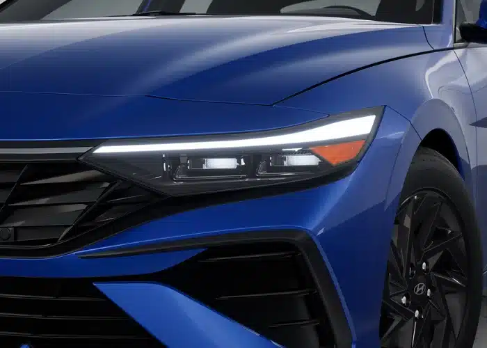 Person booking a test drive at dealership