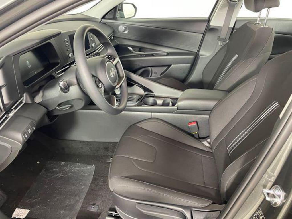 New 2026 Hyundai Elantra Hybrid Blue Sedan