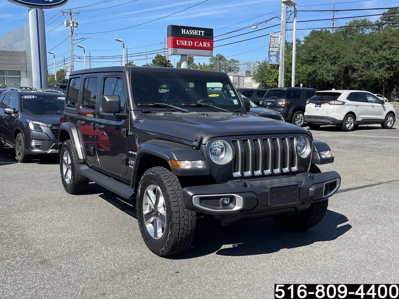 Used 2018 Jeep All-New Wrangler Unlimited Sahara with VIN 1C4HJXEGXJW246101 for sale in Wantagh, NY