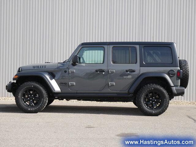 Used 2020 Jeep Wrangler Unlimited Sport with VIN 1C4HJXDM7LW309777 for sale in Hastings, Minnesota