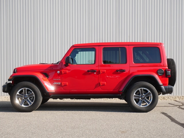 Used 2018 Jeep All-New Wrangler Unlimited Sahara with VIN 1C4HJXEG5JW305832 for sale in Hastings, MN