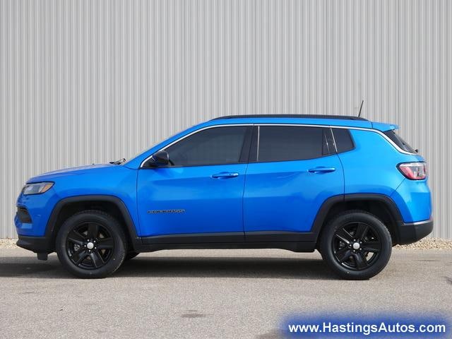 Certified 2022 Jeep Compass Latitude with VIN 3C4NJDBB2NT216936 for sale in Hastings, Minnesota