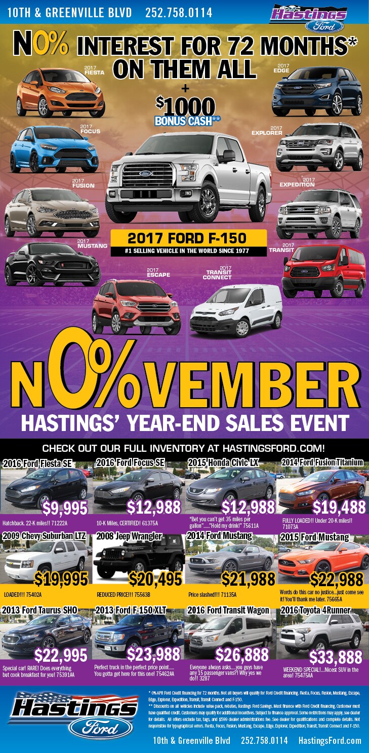 Hastings Ford Newpaper Specials Hastings Ford Inc