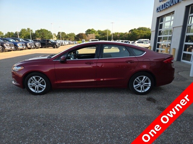 Used 2018 Ford Fusion SE with VIN 3FA6P0HD0JR186627 for sale in Hastings, NE