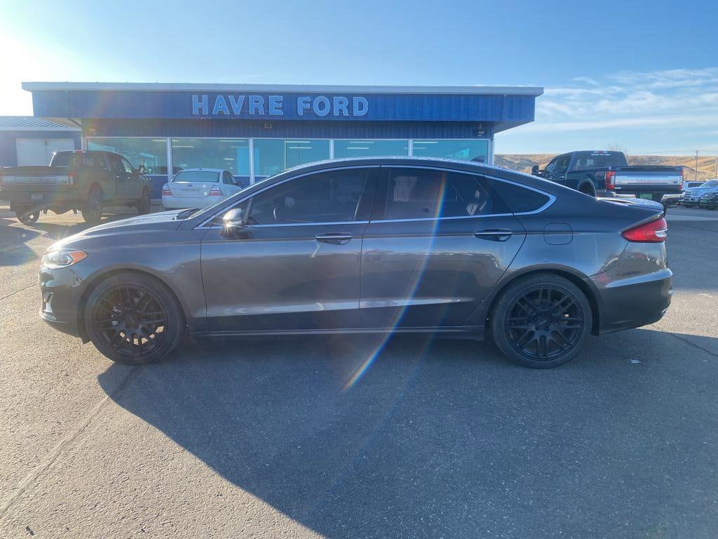 Used 2019 Ford Fusion Titanium with VIN 3FA6P0K91KR253693 for sale in Havre, MT