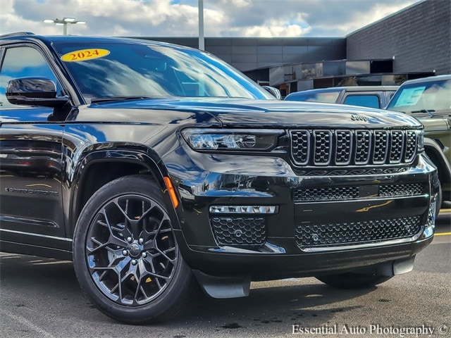 Certified 2024 Jeep Grand Cherokee L Summit Reserve with VIN 1C4RJKEG6R8594453 for sale in Plainfield, IL