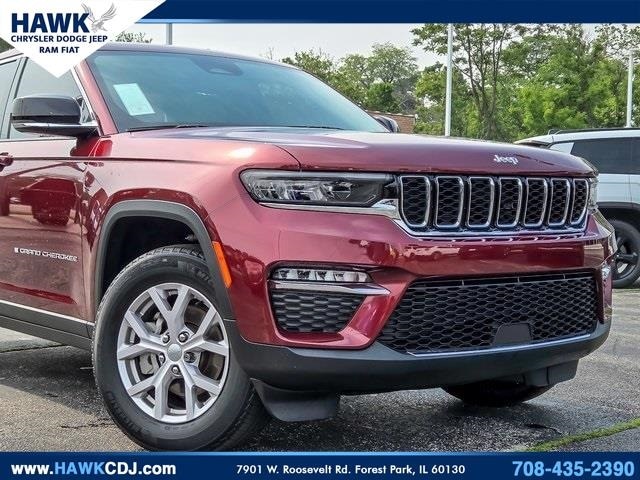 Certified 2022 Jeep Grand Cherokee Limited with VIN 1C4RJHBG8N8545384 for sale in Plainfield, IL