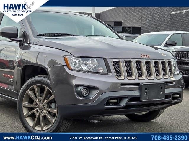 Used 2016 Jeep Compass 75th Anniversary Edition with VIN 1C4NJDBB1GD799458 for sale in Plainfield, IL