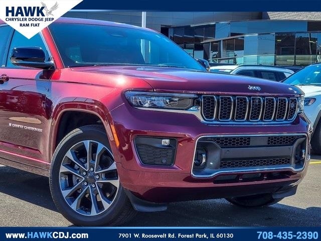 Certified 2024 Jeep Grand Cherokee L Overland with VIN 1C4RJKDT5R8500092 for sale in Plainfield, IL