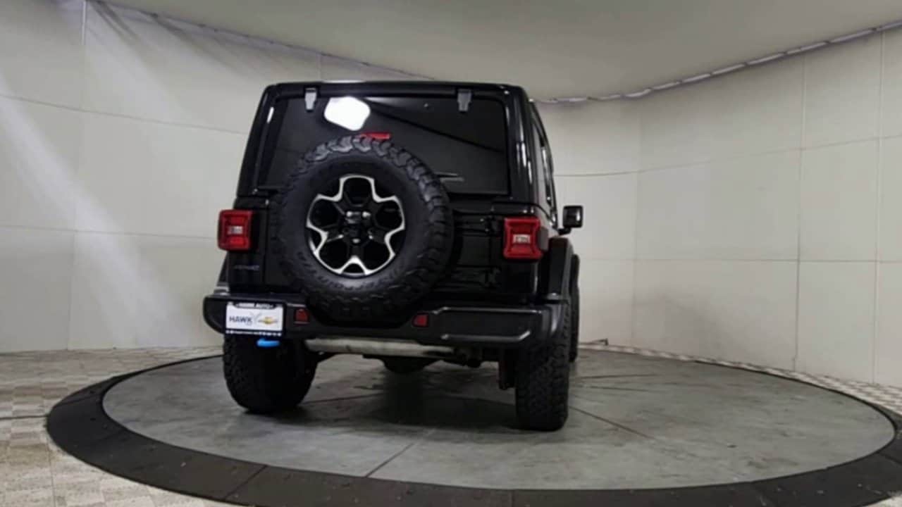 Used 2021 Jeep Wrangler Unlimited Rubicon 4XE with VIN 1C4JJXR60MW630105 for sale in Plainfield, IL