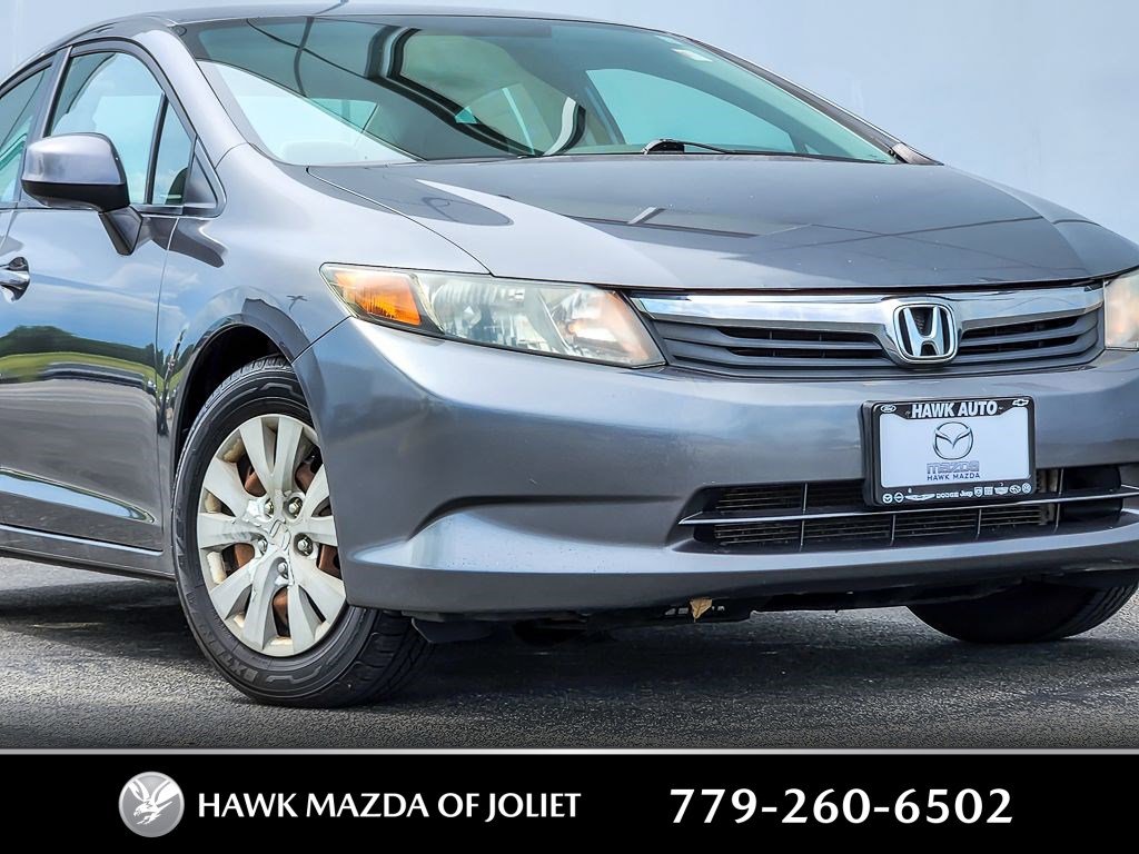 Used 2012 Honda Civic LX with VIN 2HGFB2F5XCH330023 for sale in Plainfield, IL