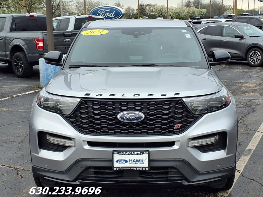 Used 2021 Ford Explorer ST with VIN 1FM5K8GCXMGA30713 for sale in Plainfield, IL