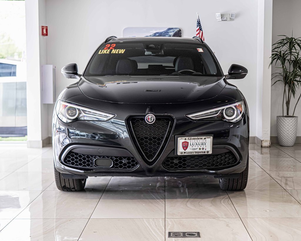 Used 2022 Alfa Romeo Stelvio Ti Veloce with VIN ZASPAKBN9N7D45758 for sale in Plainfield, IL