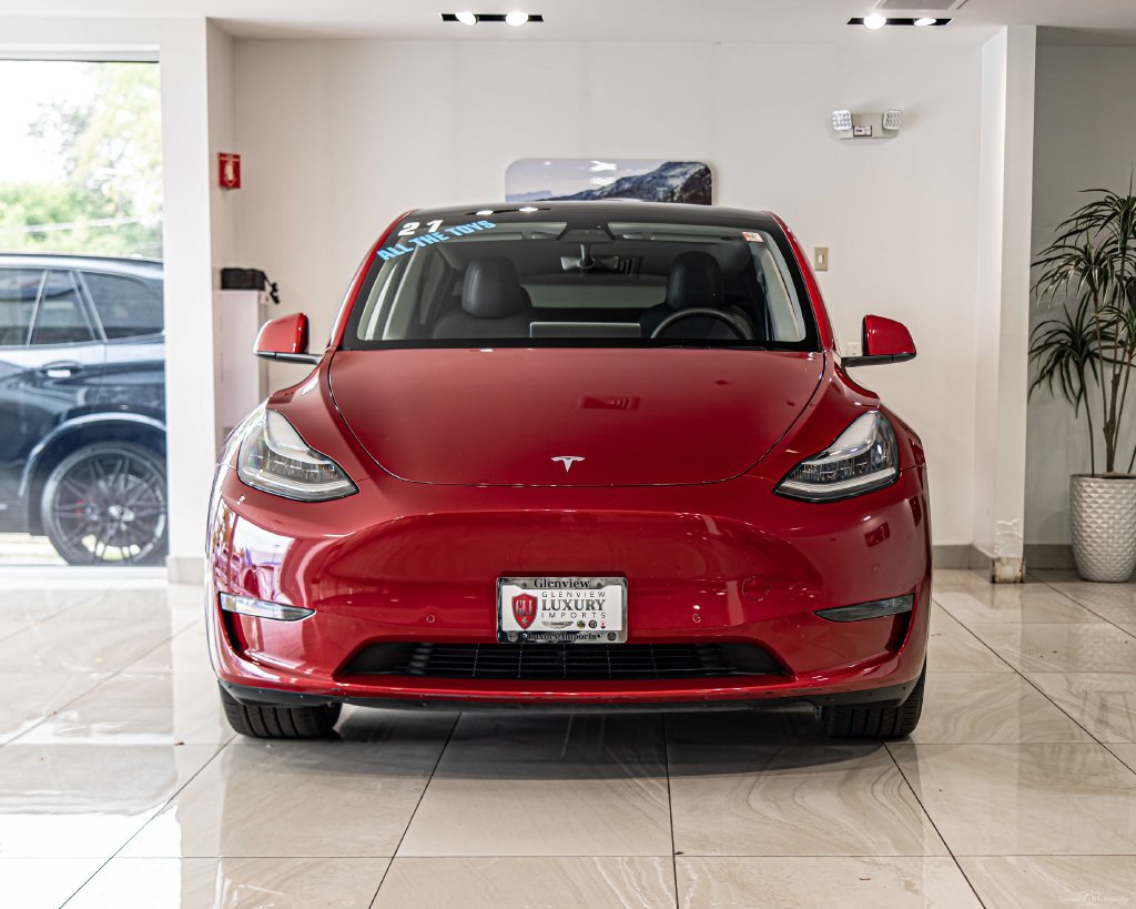 Used 2021 Tesla Model Y Long Range with VIN 5YJYGDEE7MF286026 for sale in Plainfield, IL