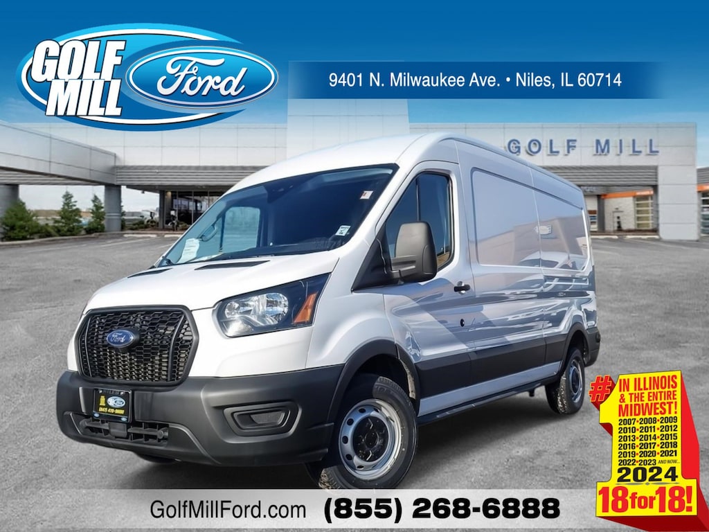 Used 2024 Ford Transit Cargo Van T-250 148 Med Rf 9070 GVWR RWD