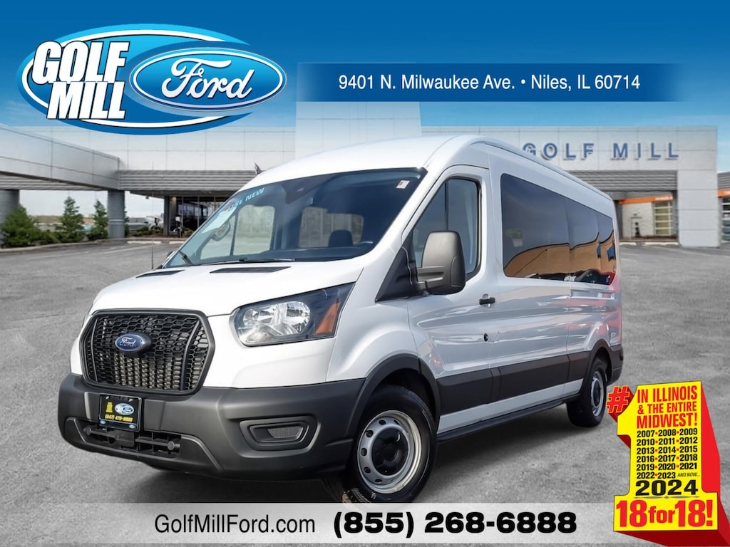 Used 2024 Ford Transit Passenger Wagon XL T-350 148 Med Roof XL RWD