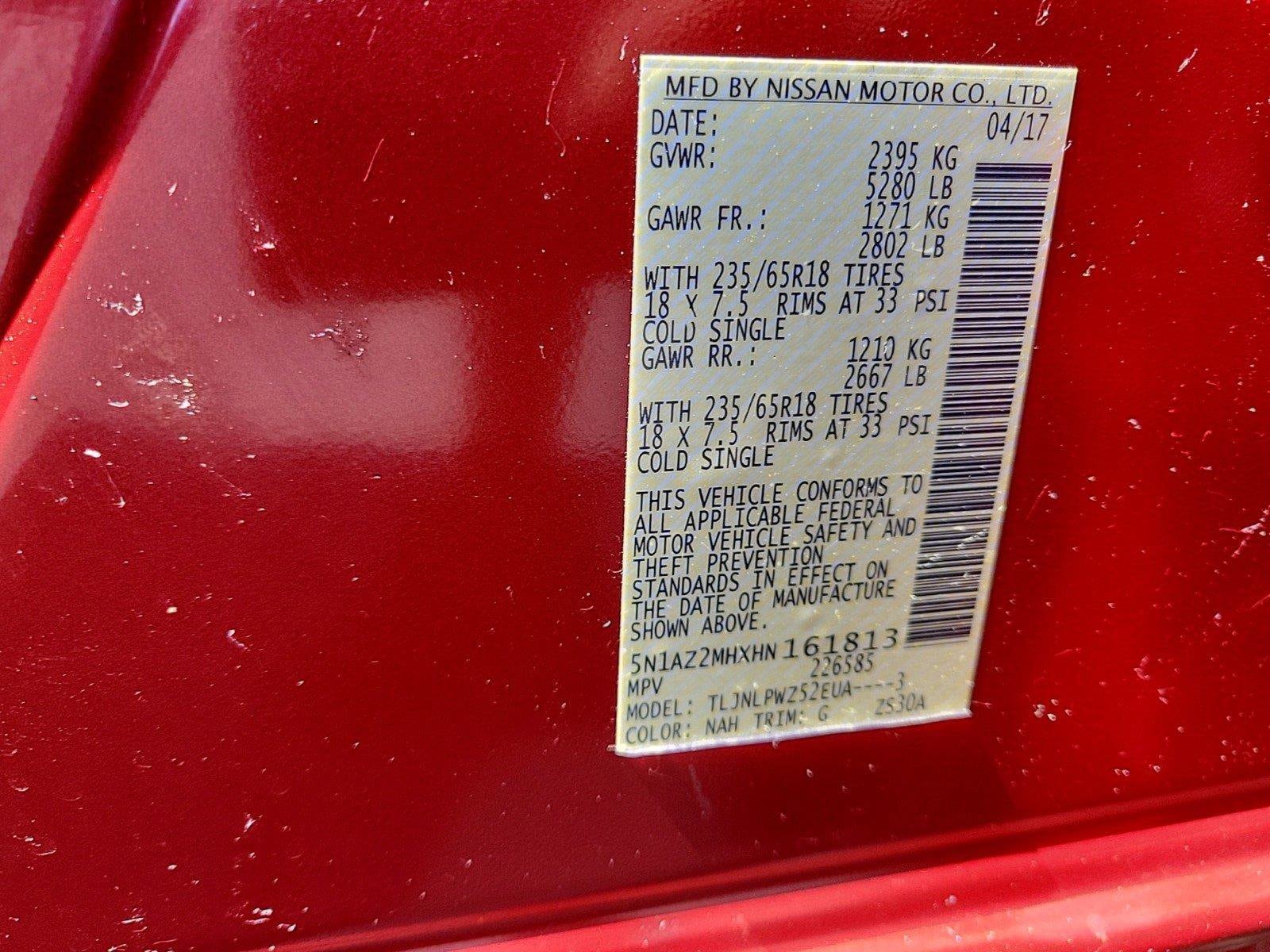 2017 NISSAN MURANO - Image 31