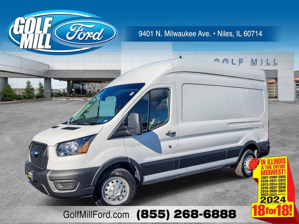 Used 2024 Ford Transit Cargo Van T-250 148 Hi Rf 9070 GVWR AWD