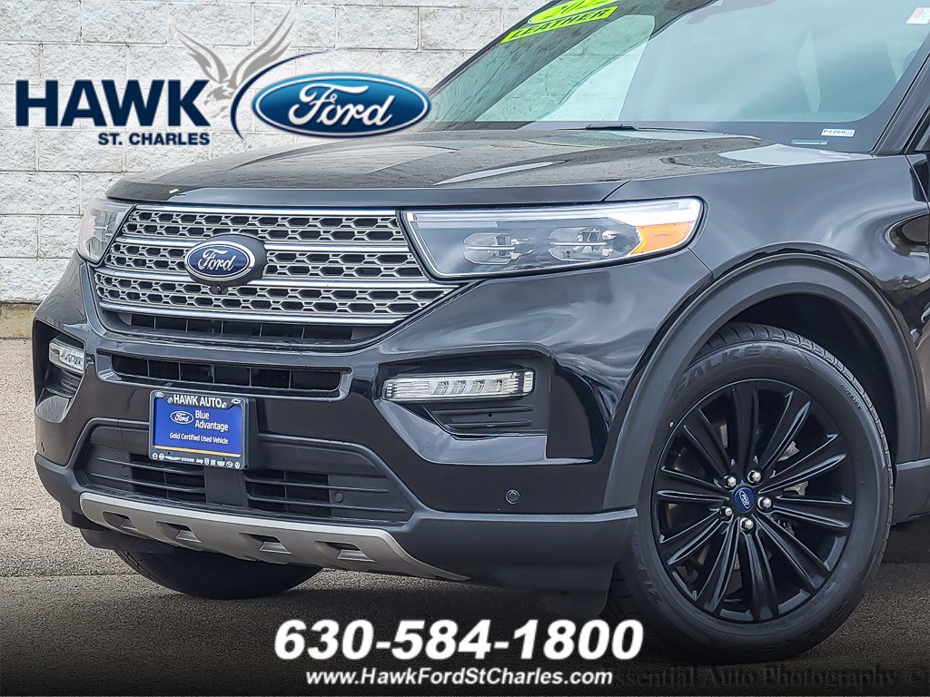 Used 2022 Ford Explorer Limited with VIN 1FMSK8FH4NGC52519 for sale in Plainfield, IL