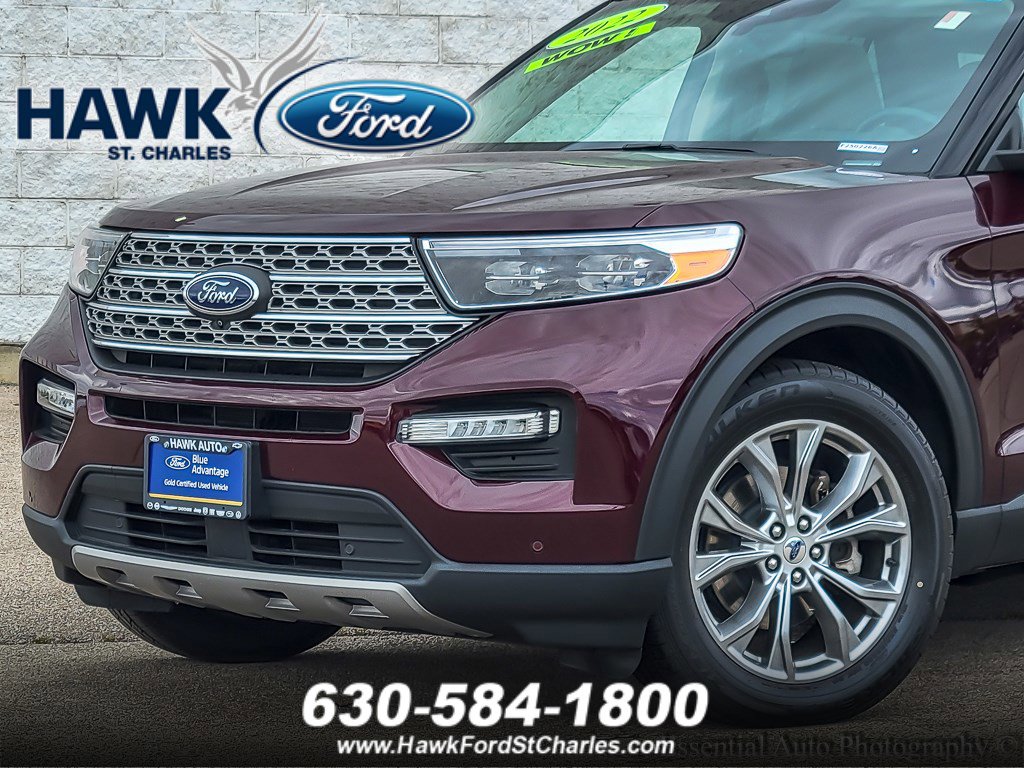Used 2022 Ford Explorer Limited with VIN 1FMSK8FH1NGB27106 for sale in Plainfield, IL