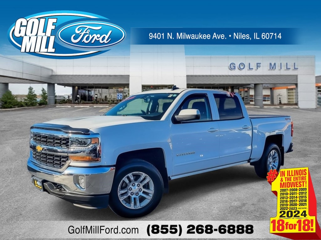 Used 2018 Chevrolet Silverado 1500 LT 4WD Crew Cab 143.5 LT w/1LT