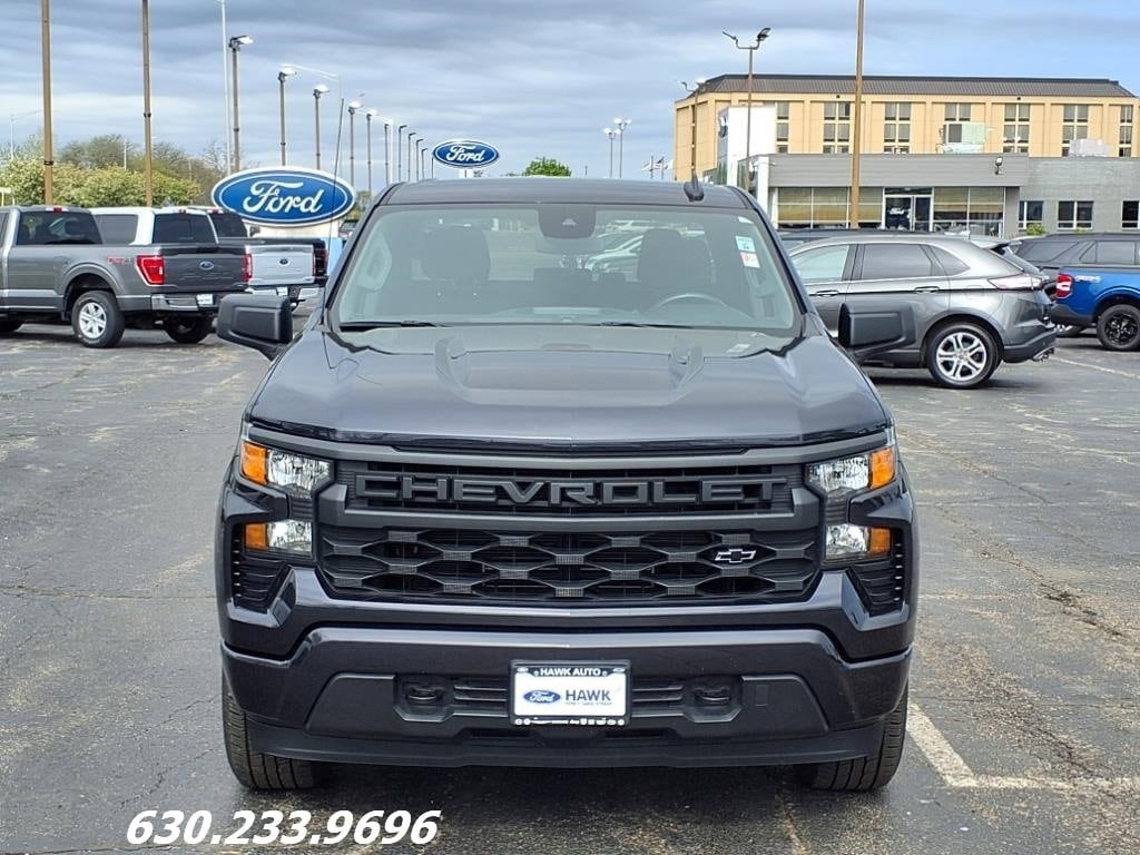 Used 2023 Chevrolet Silverado 1500 Custom with VIN 1GCPDBEK4PZ141085 for sale in Plainfield, IL