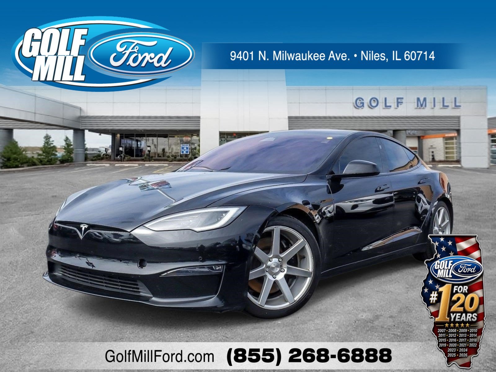 Used 2023 Tesla Model S Base with VIN 5YJSA1E52PF499329 for sale in Plainfield, IL