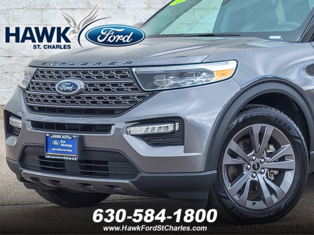 Used 2022 Ford Explorer XLT with VIN 1FMSK8DH7NGA81770 for sale in Plainfield, IL