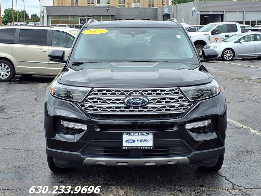 Used 2022 Ford Explorer Limited with VIN 1FMSK8FH9NGB82533 for sale in Plainfield, IL