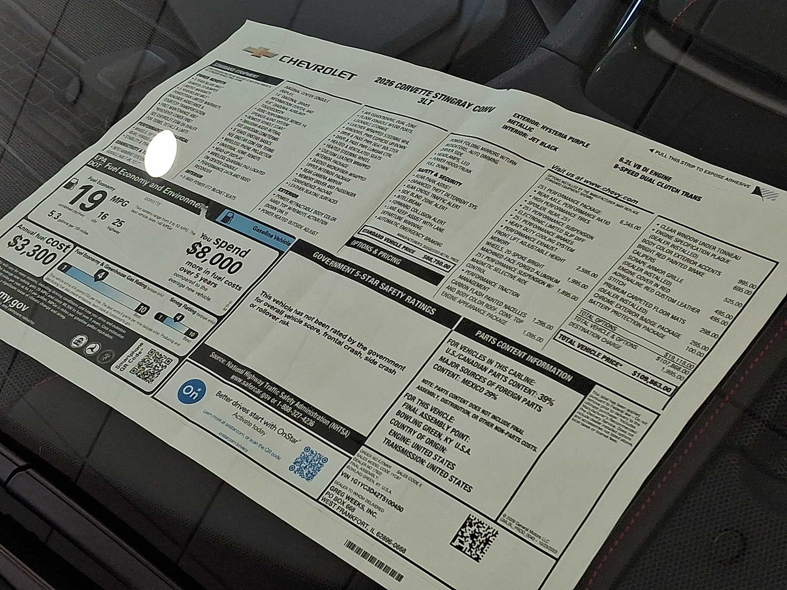 2026 Chevrolet Corvette 3LT - Photo 19