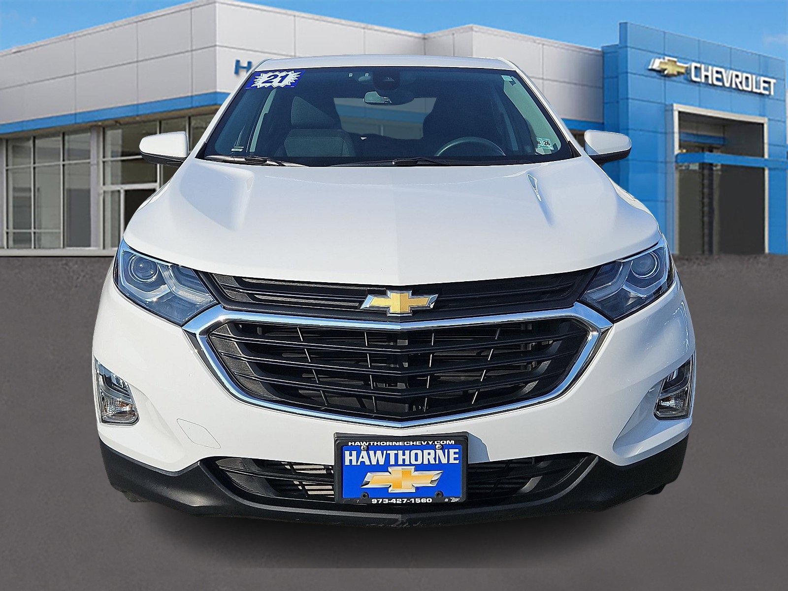 Certified 2021 Chevrolet Equinox LT with VIN 3GNAXKEV2MS145482 for sale in Hawthorne, NJ