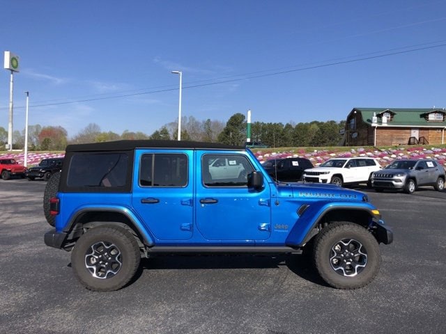 Used 2022 Jeep Wrangler Unlimited Rubicon 4XE with VIN 1C4JJXR61NW267752 for sale in Alto, GA