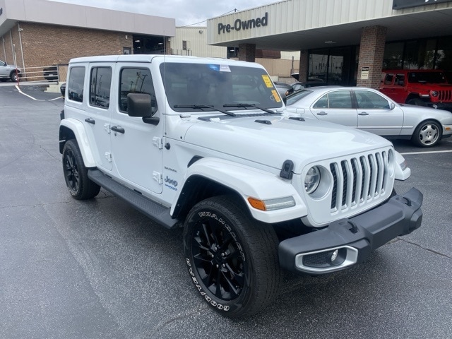 Certified 2021 Jeep Wrangler Unlimited Sahara 4XE with VIN 1C4JJXP60MW706229 for sale in Lawrenceville, GA