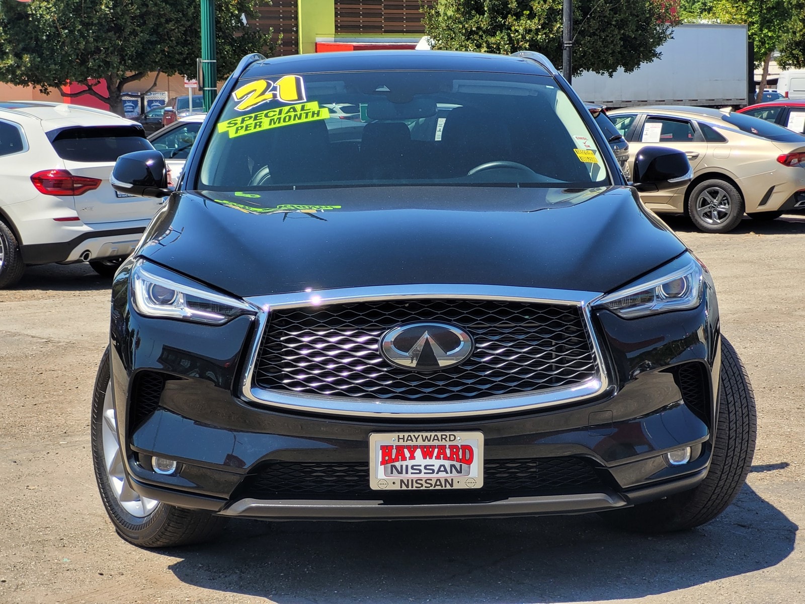 Used 2021 INFINITI QX50 Luxe with VIN 3PCAJ5BA8MF112492 for sale in Hayward, CA