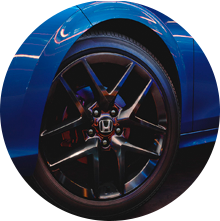 18-inch gloss-black wheels