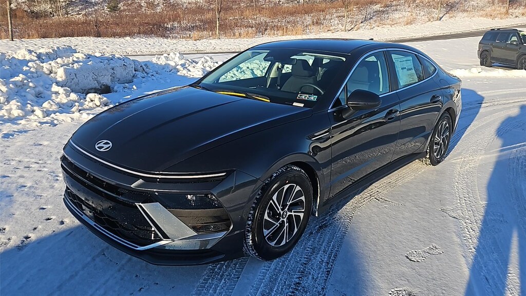 New 2026 Hyundai Sonata Hybrid Blue Sedan