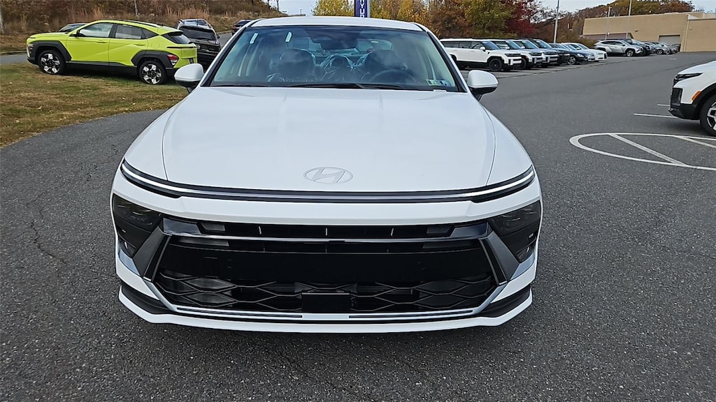 New 2026 Hyundai Sonata Hybrid Blue Sedan