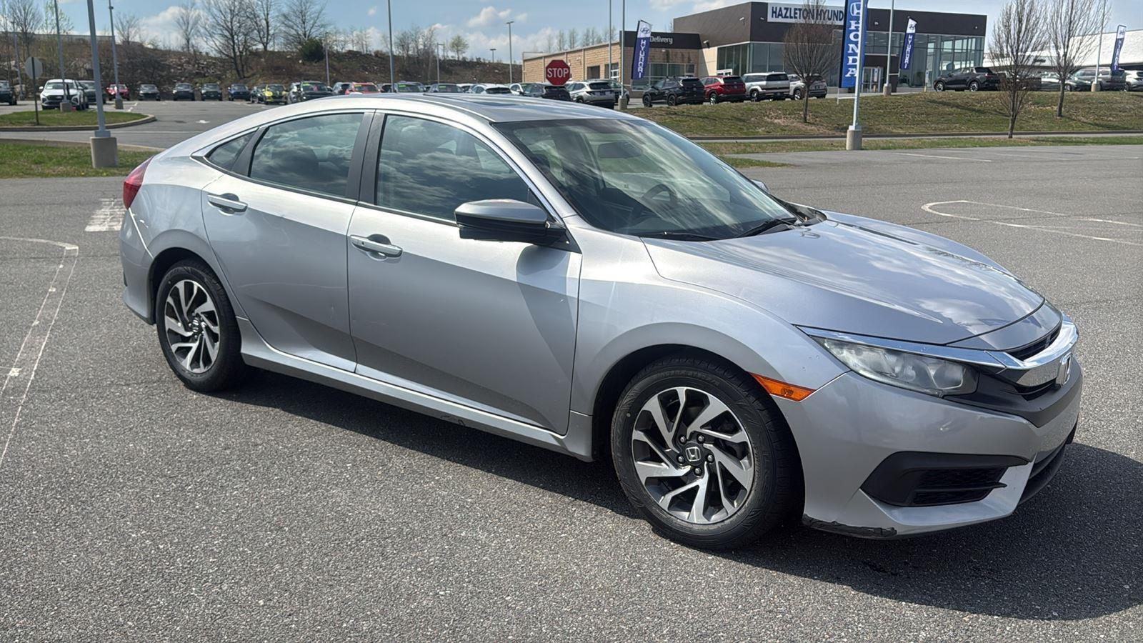 Used 2018 Honda Civic EX with VIN 2HGFC2F71JH532096 for sale in Hazle Township, PA