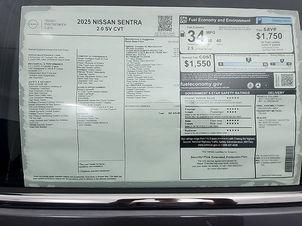 2025 Nissan Sentra SV - Photo 34