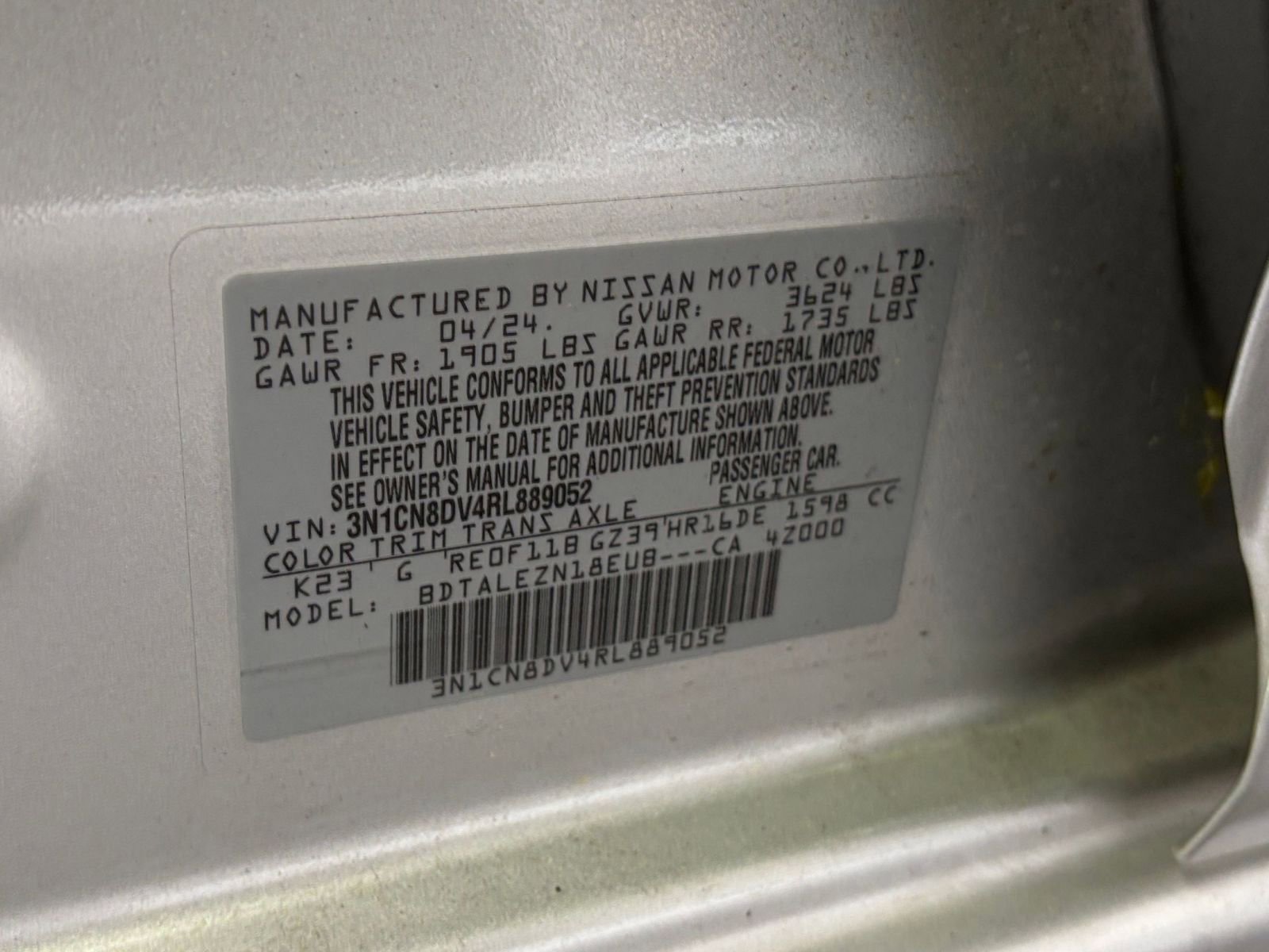 2024 Nissan Versa S 28