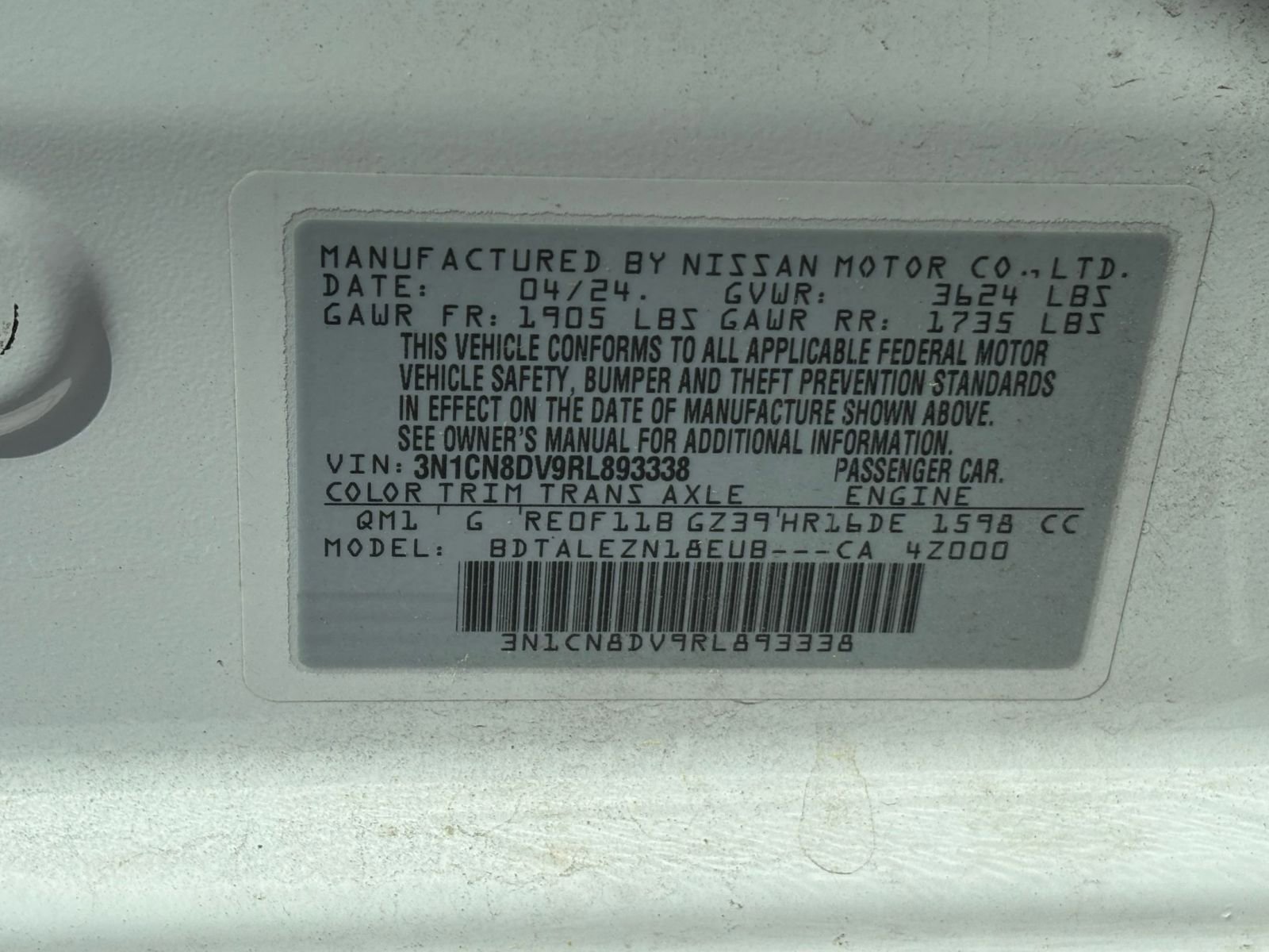 2024 Nissan Versa S 27