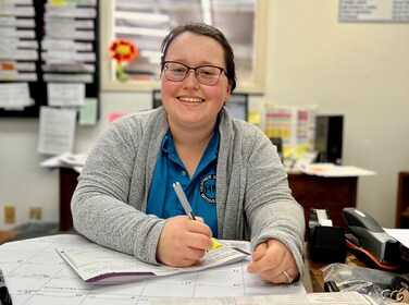Staff member Angel Kennedy from ca3651124660
