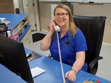 Staff member April Taylor from 002043a644a0