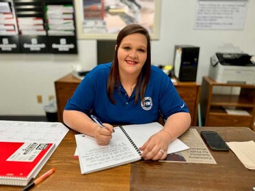 Staff member Lindsey Hawkins from ca3651124660