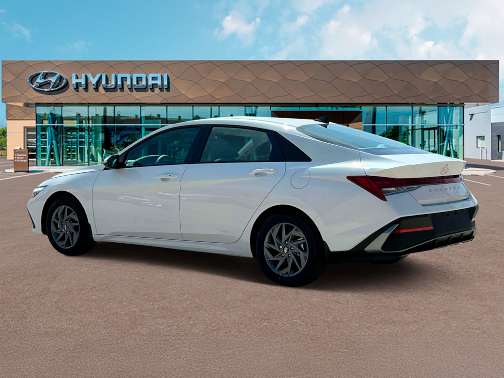 New 2025 Hyundai Elantra Hybrid Blue Sedan