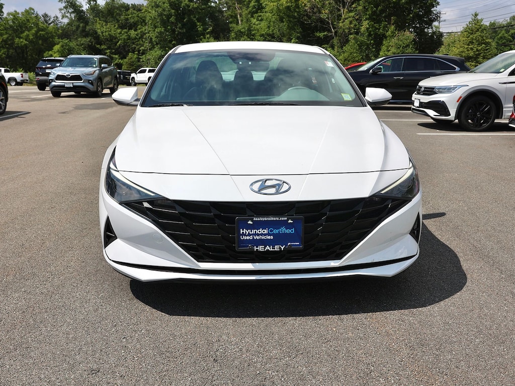 Certified 2023 Hyundai Elantra HEV Blue Sedan